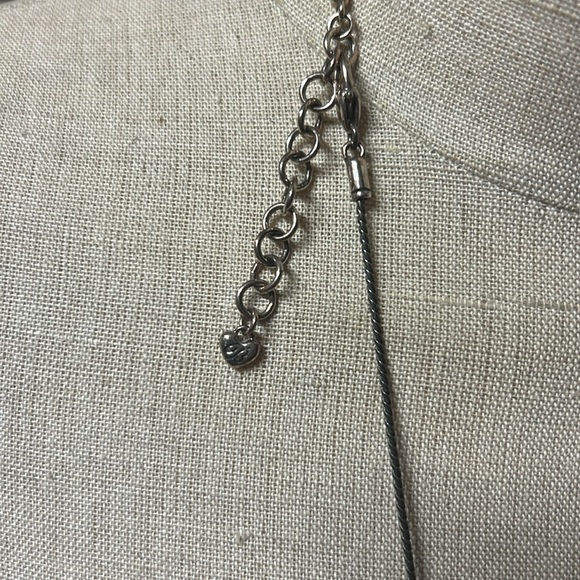 Brighton Long Silver Necklace - possible to double - Picture 3 of 5